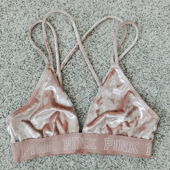 PINK Victoria's Secret Other - Victoria's Secret PINK Velvet Triangle Bralette